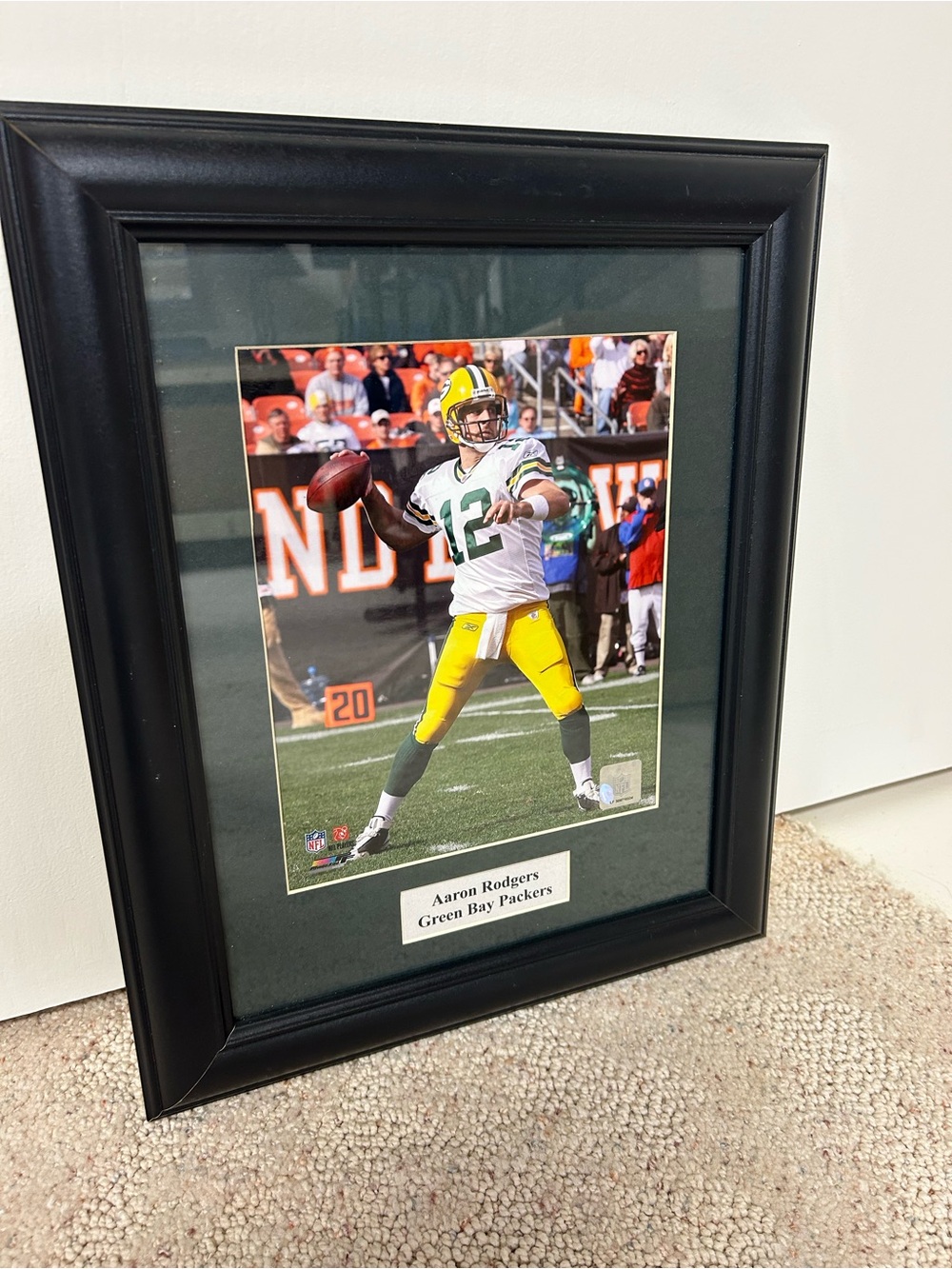 Green Bay packers ‘Aaron Rodgers” framed picture